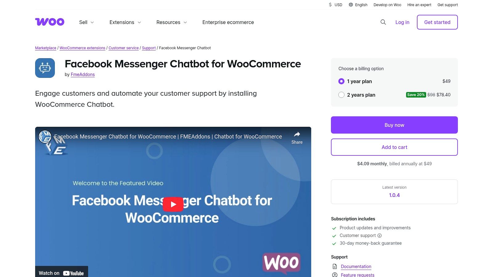 WooCommerce.com — Facebook Messenger Chatbot for WooCommerce