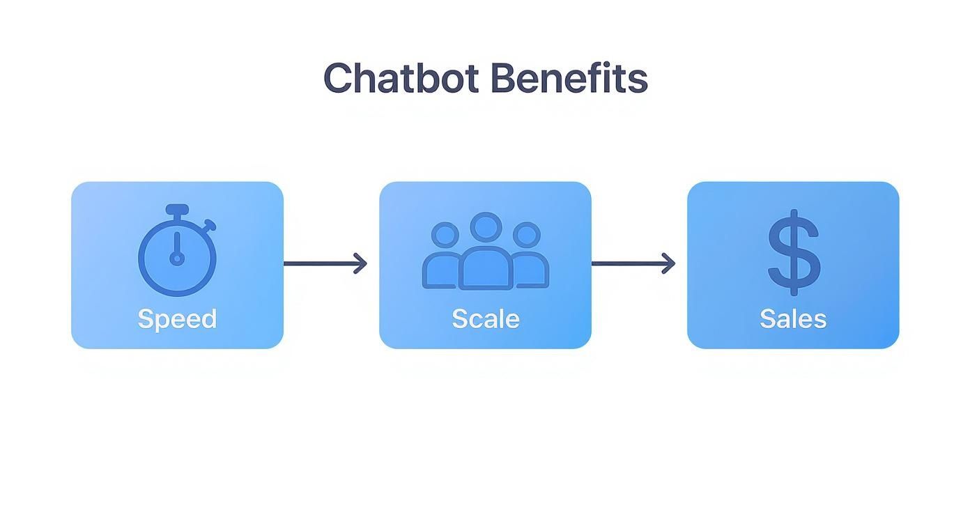 Infographic about chatbots for real estate