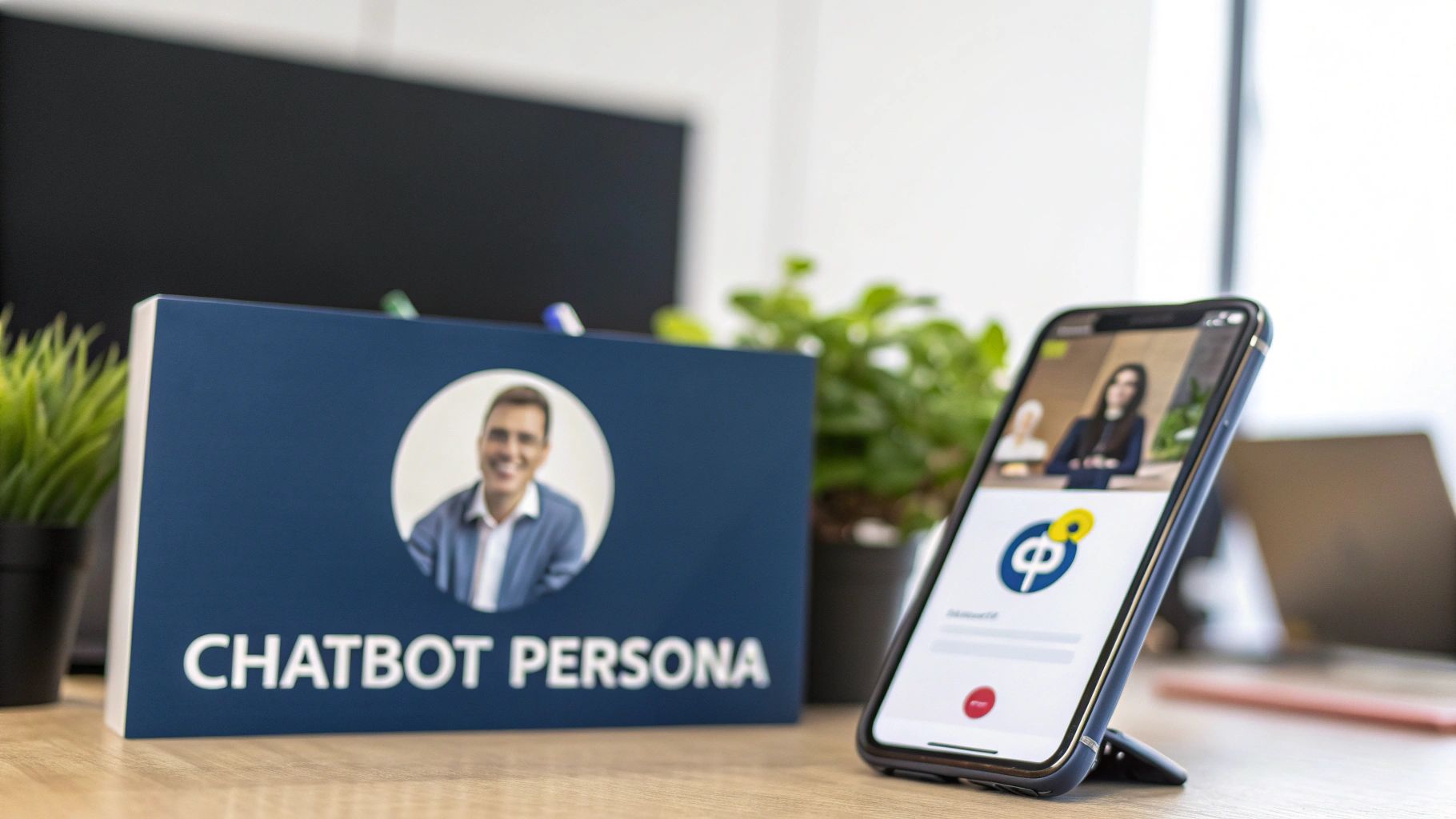 Chatbot customization interface showing color and personality settings