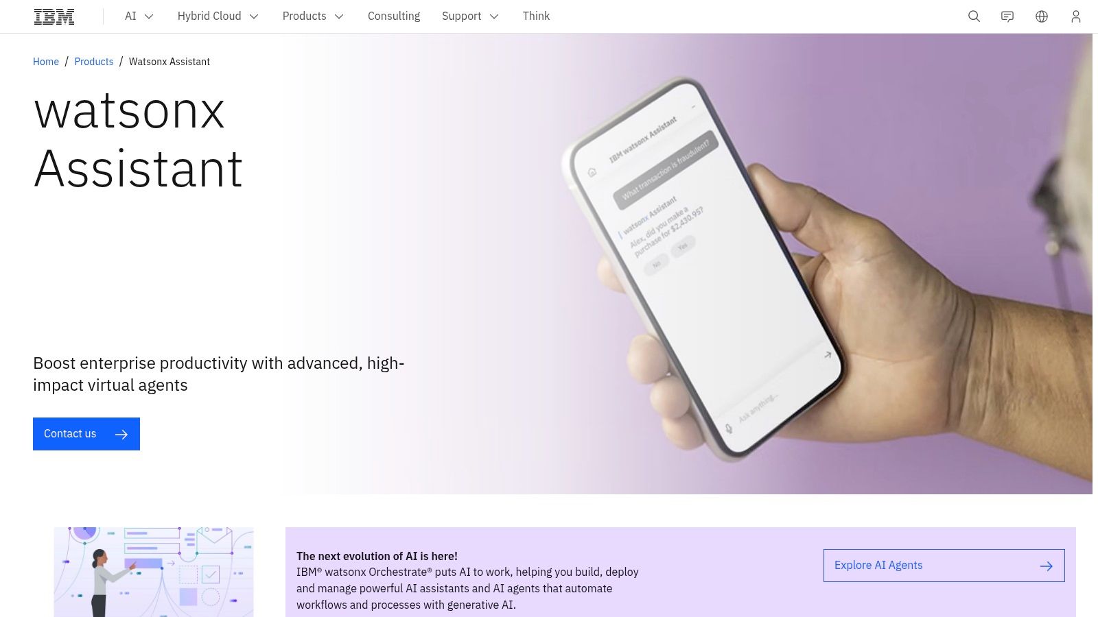 IBM watsonx Assistant / watsonx.ai