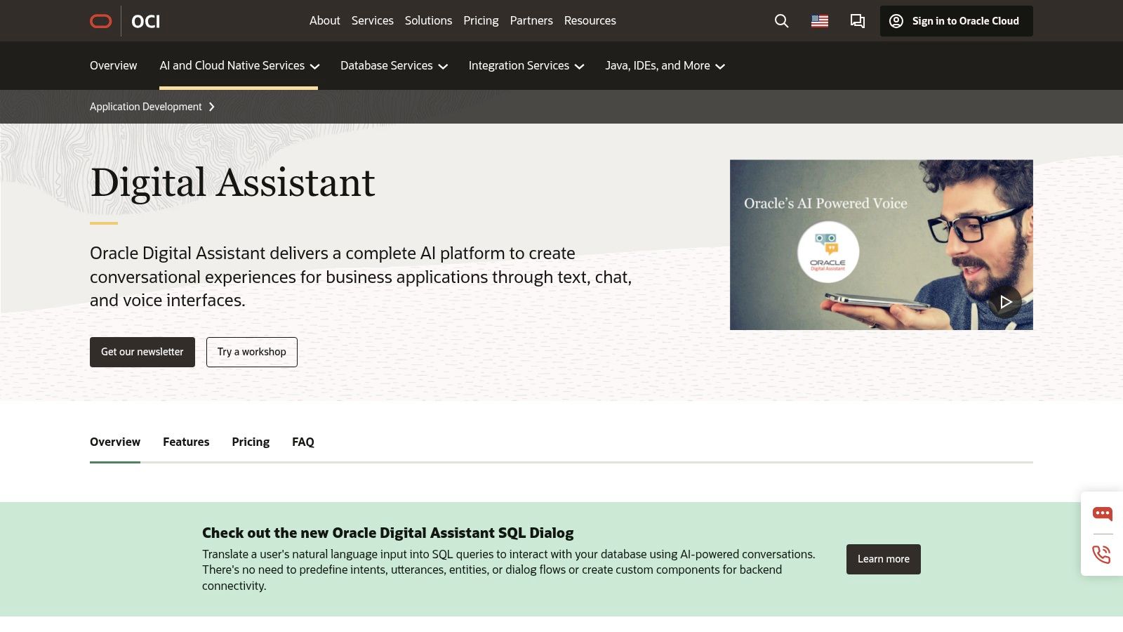Oracle Digital Assistant